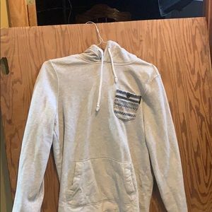 Grey Hollister Hoodie with Shirt Pocket